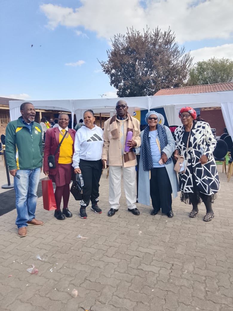 Bishop Mogwera and former school mates at 50th Anniversary of Youth Day