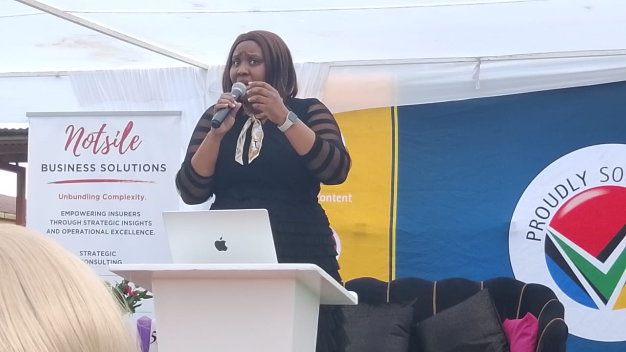 Mrs Tselane Halata motivating the youth